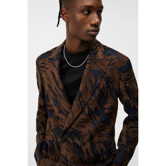 J. Lindeberg David U Jacquard Blazer in Delicioso - Picture 3 of 5